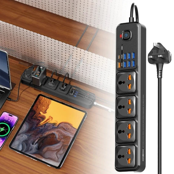 MOXOM 12 in 1 2500W Power Strip (MX-ST14) - Saif Al Najmi Kw